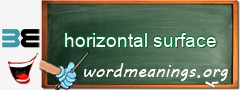 WordMeaning blackboard for horizontal surface